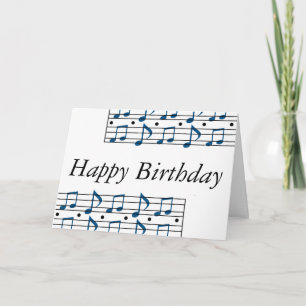 Music Note Scale Card