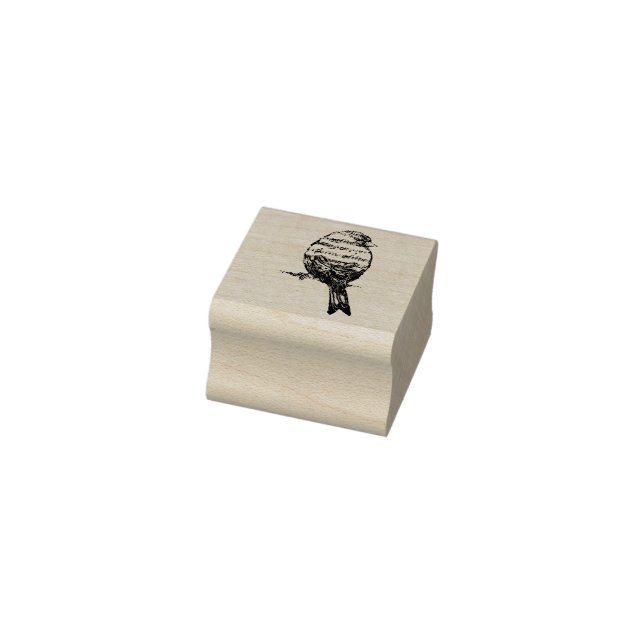 Music Note Singing Song Bird Rubber Stamp (Stamp)