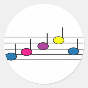 Music note sticker