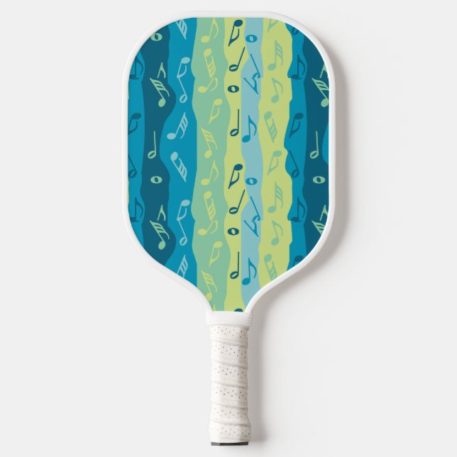 Music Note Stripes Pickleball Paddle (Front)