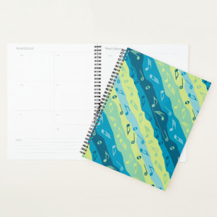 Music Note Stripes  Planner