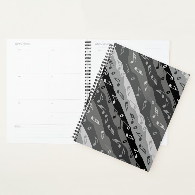 Music Note Stripes  Planner (Display)