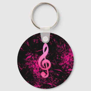 Music Note Symbol Keychain