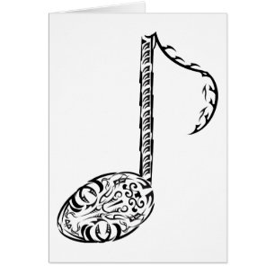 Music Note Tribal Design