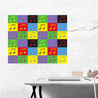 Music Notes 8th Pop Art Pattern