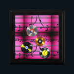 Music Notes and Records Gift Box<br><div class="desc">Music Notes and Records Modern Fun Item 
Nice Gift For Friends Family or Love-ones For Birthday Christmas Wedding Or Thank You</div>