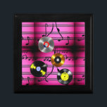 Music Notes and Records Gift Box<br><div class="desc">Music Notes and Records Modern Fun Item 
Nice Gift For Friends Family or Love-ones For Birthday Christmas Wedding Or Thank You</div>