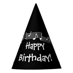 Music Notes Birthday Party Hat
