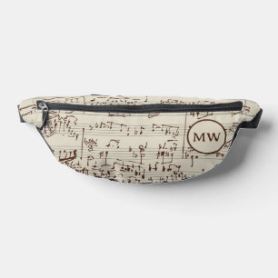 Music notes bum bags