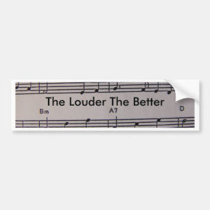 Music Notes Bumper Sticker