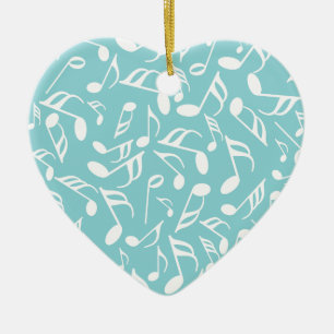 Music Notes Ceramic Tree Decoration