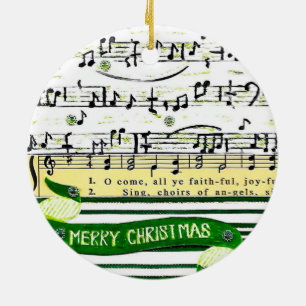 Music Notes Christmas Tree Ornament