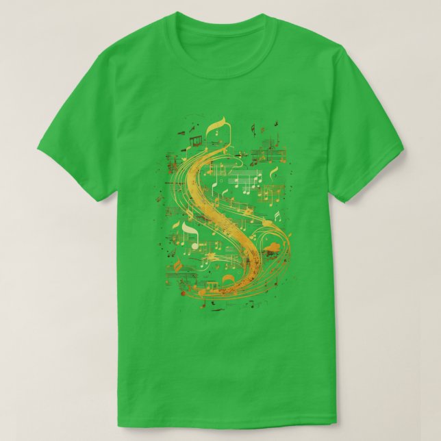 Music Notes Classic Feeling T-Shirt (Design Front)