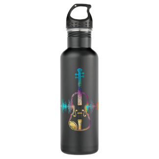 Music Notes Classical Musician Violin Player Gift  710 Ml Water Bottle