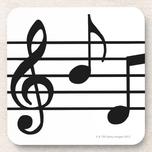 Music Notes Coaster (Front)