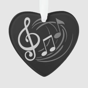 Music Notes custom text ornament