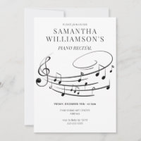 Music Notes Elegant Piano Recital & Program