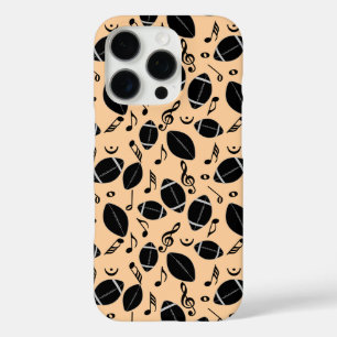 Music Notes Footballs iPhone 16 Pro Case
