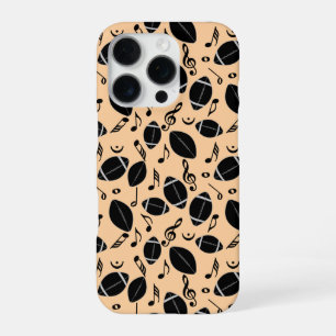 Music Notes Footballs iPhone 16 Pro Case