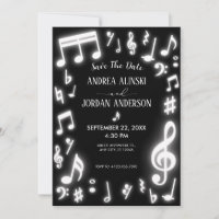 Music notes glow in the dark Wedding