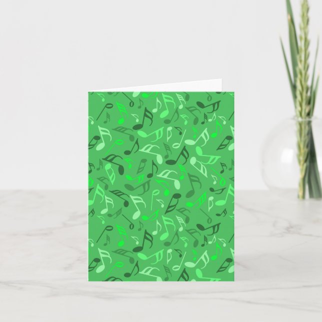 Music Notes Green (Front)