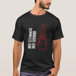 Music Notes Guitar. My Strings, My Sound. T-Shirt