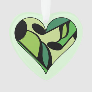 Music Notes Heart Ornament