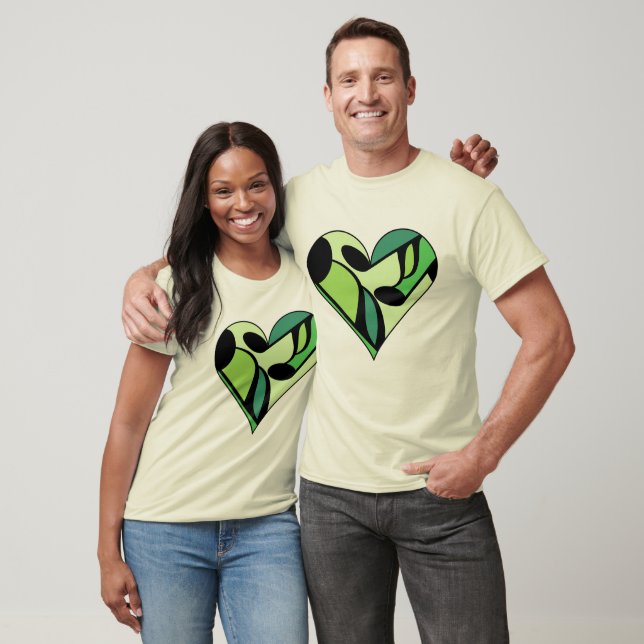 Music Notes Heart T-Shirt (Unisex)