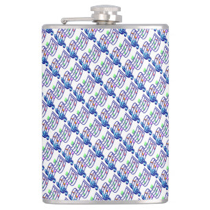 Music Notes Hip Flask