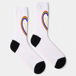 Music notes in the rainbow, Crew Socks