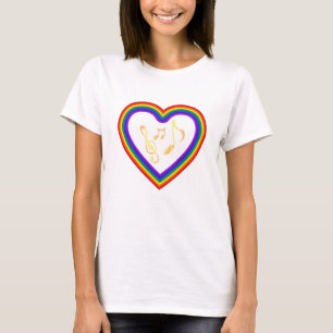 Music notes in the rainbow, T-Shirt