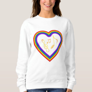 Music notes in the rainbow, T-Shirt Sweatshirt