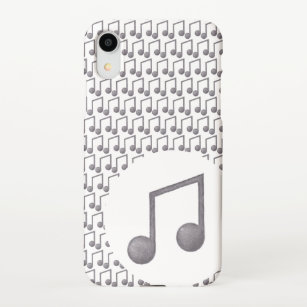 Music notes iPhone XRSlim Fit Case, Glossy iPhone XR Case