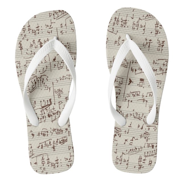 Music notes jandals (Footbed)