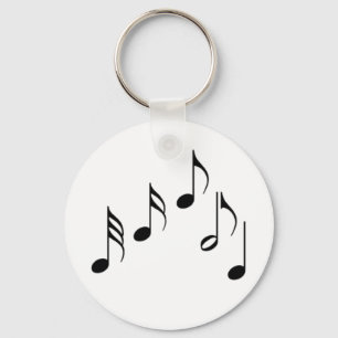music notes key ring