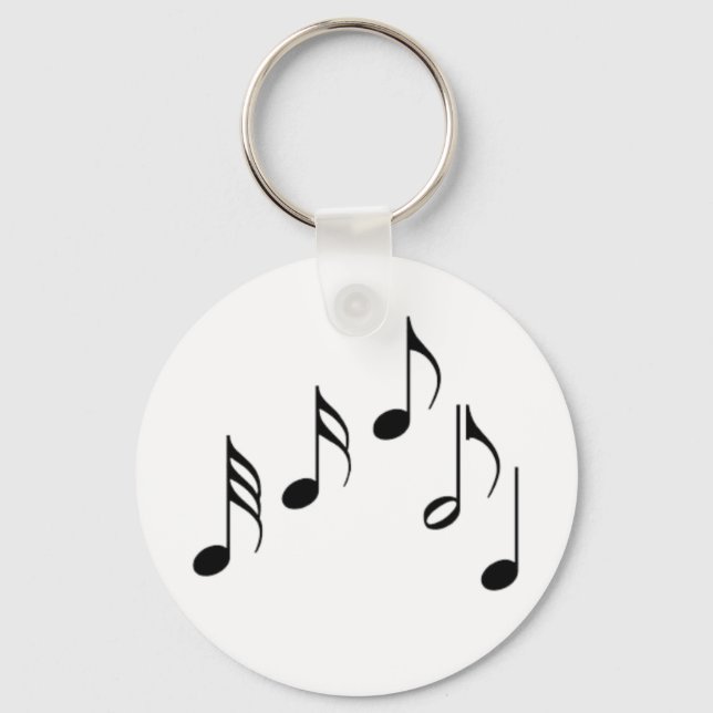 music notes key ring (Front)