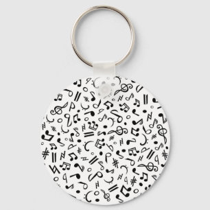 music notes key ring