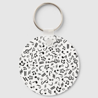 music notes key ring