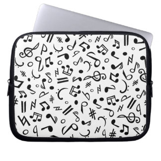 music notes laptop sleeve