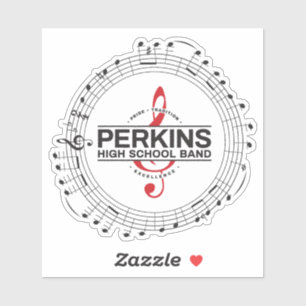 Music Notes Logo Sticker
