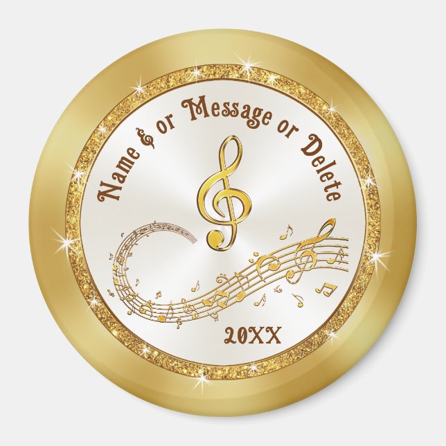 Music Notes Magnets, Music Themed Party Favours,  Magnet (Front)