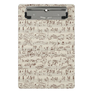 Music notes mini clipboard