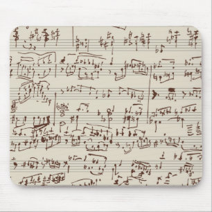 Music notes mouse pad