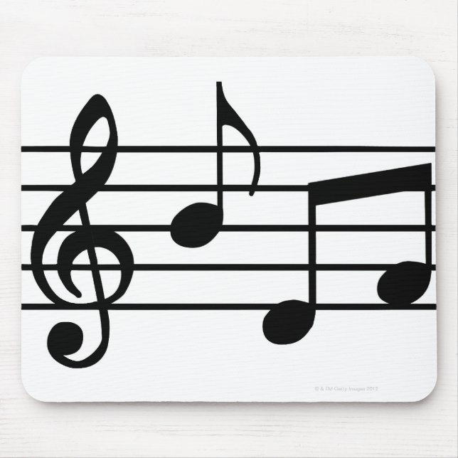 Music Notes Mouse Pad (Front)