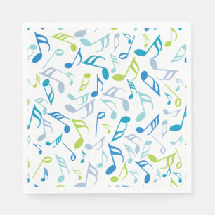 Music Notes Napkin