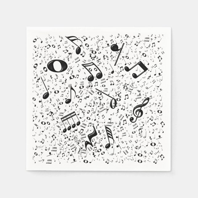 Music Notes Napkin (Front)