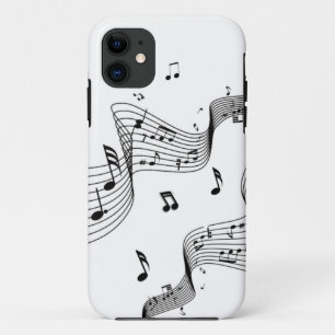 Music Notes on White  Case-Mate iPhone Case