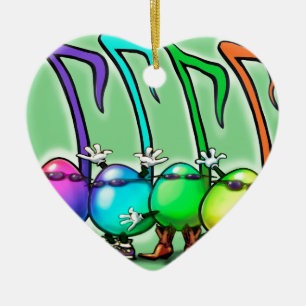 Music Notes Party Ceramic Tree Decoration