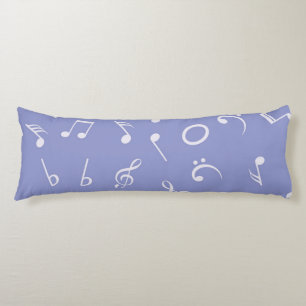 Music notes pattern body cushion
