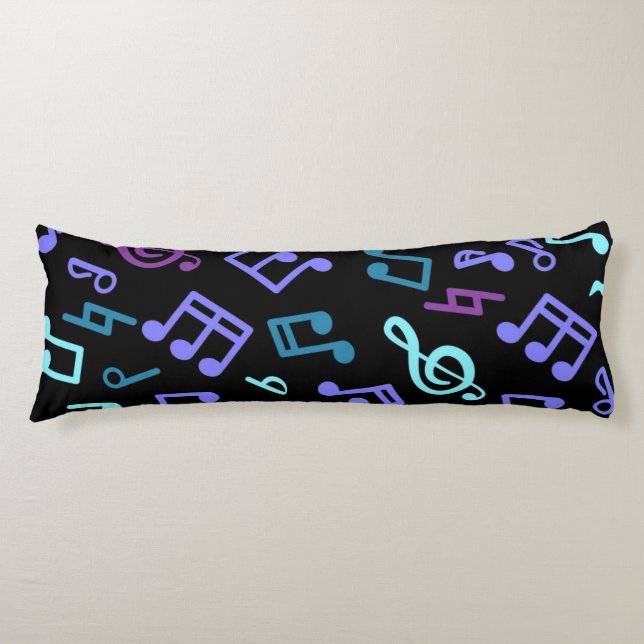 Music notes pattern body cushion (Front)
